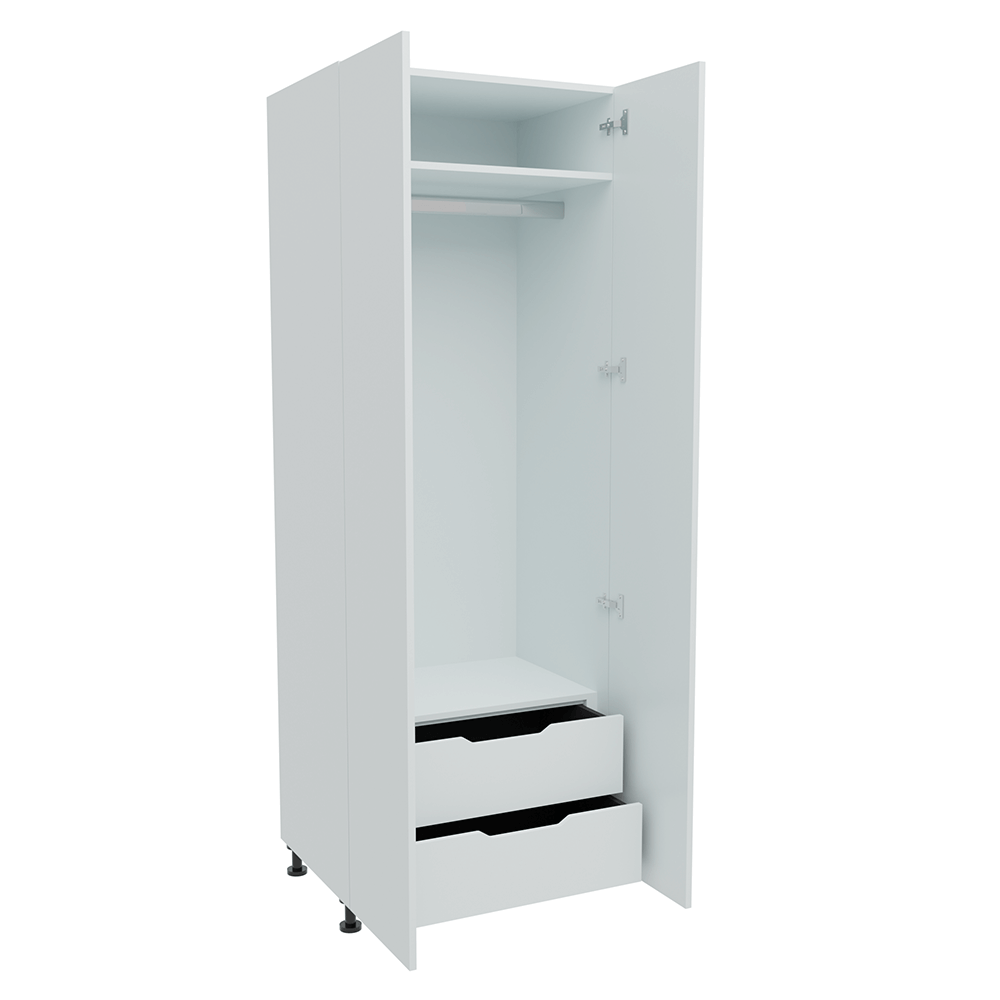 800mm Single Hanging Robe with 2 x Internal Drawer