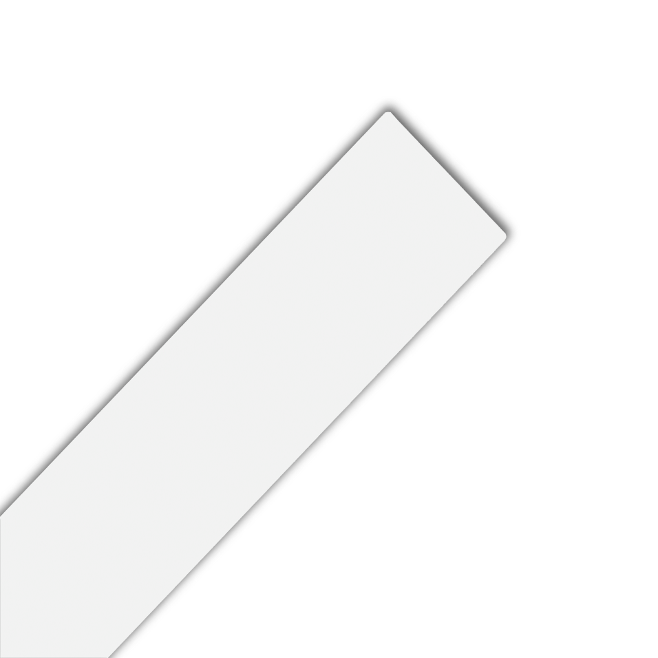 Formica Matt Crisp White - Laminate Edging Strip - 2m