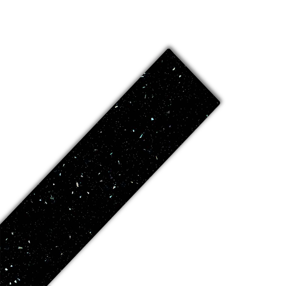 Formica Platinum Black Laminate Edging Strip - 1.8m