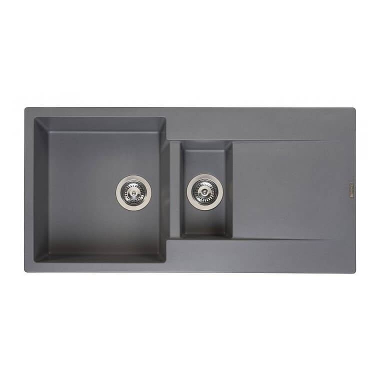 Reginox AMSTERDAM 1.5 Bowl Grey Granite Sink - 1000mm Wide