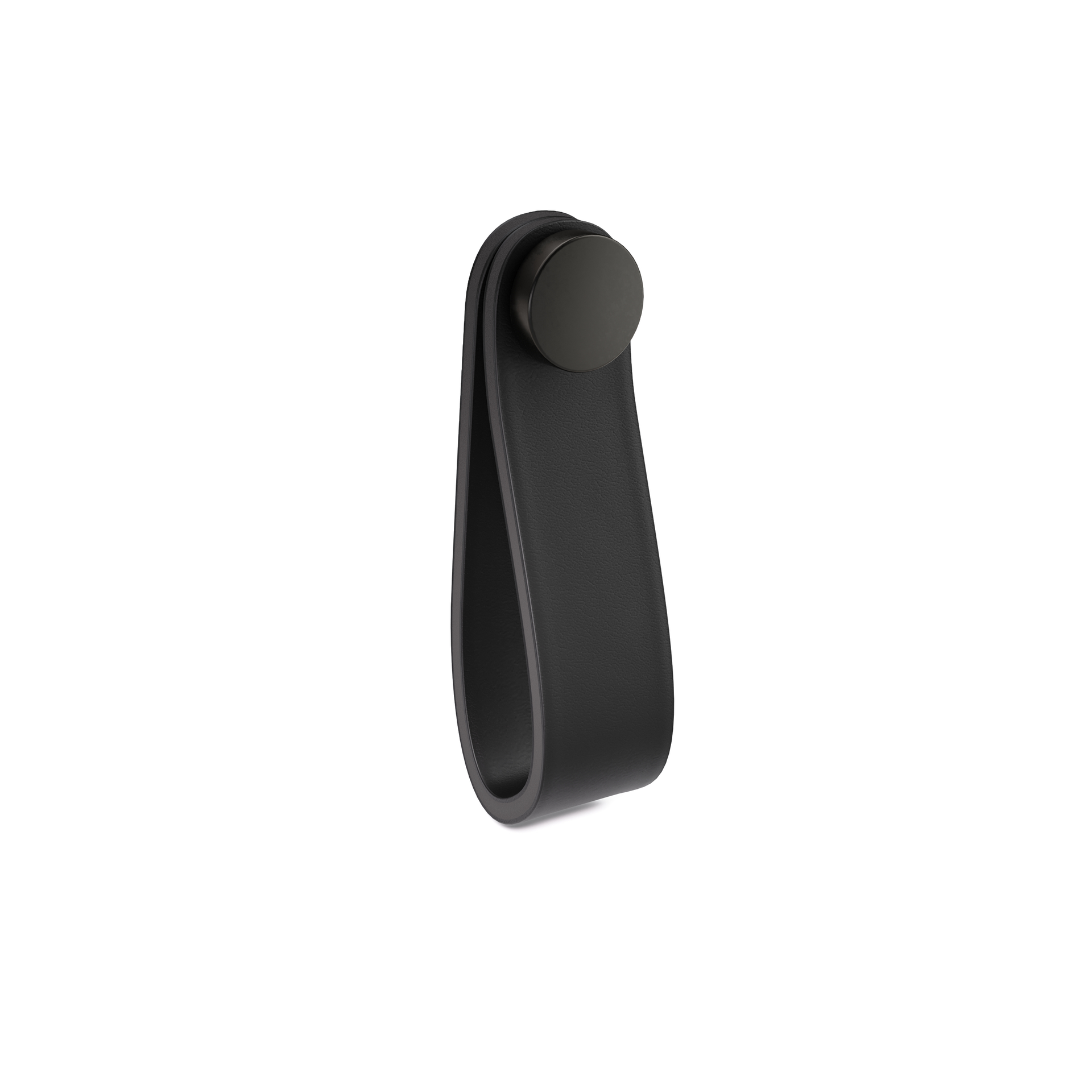 Leather Pull Handle Black