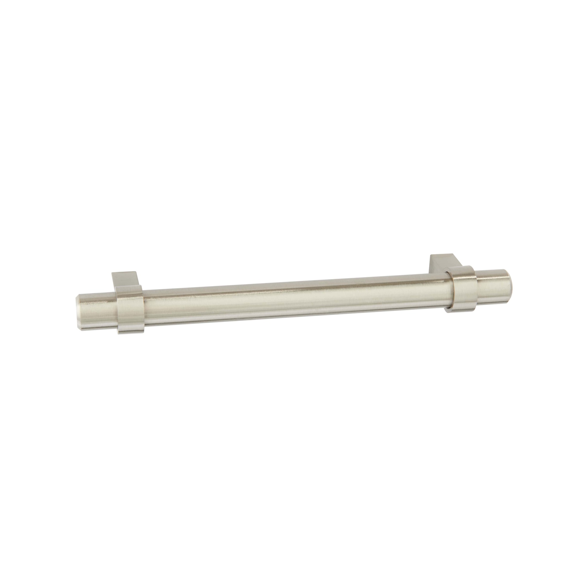 Ringed Bar Handle Brushed Steel