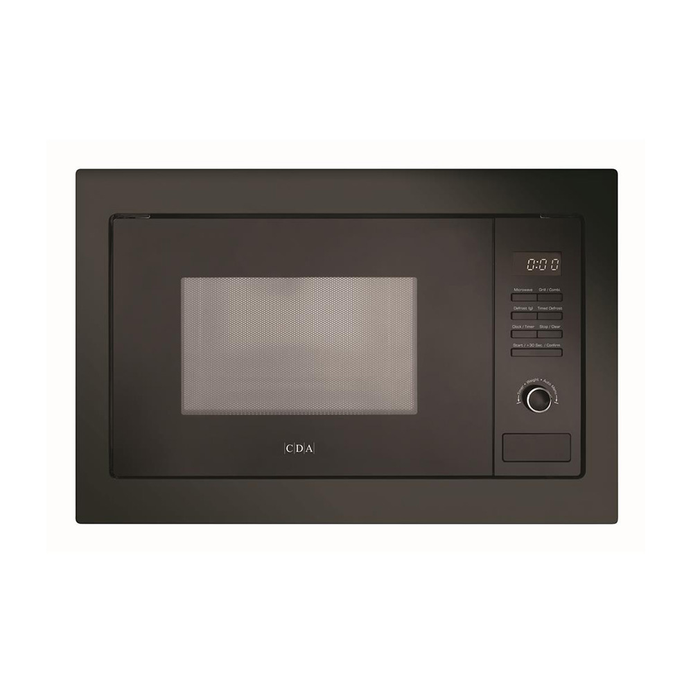 CDA VM131BL Built-In Microwave Oven, 388mm High, 390mm Deep, Black