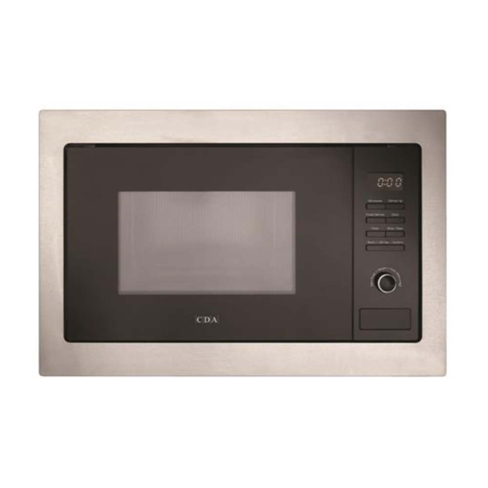 CDA VM131SS Built-In Microwave Oven, 388mm High, 390mm Deep, Stainless Steel
