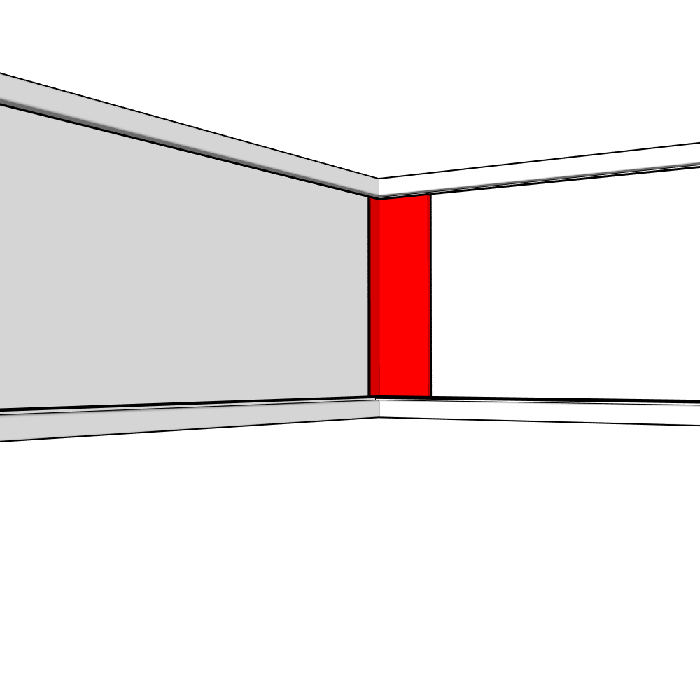 Hembury Adjustable Corner Post Set - 355 x 100 x 18mm (x2)