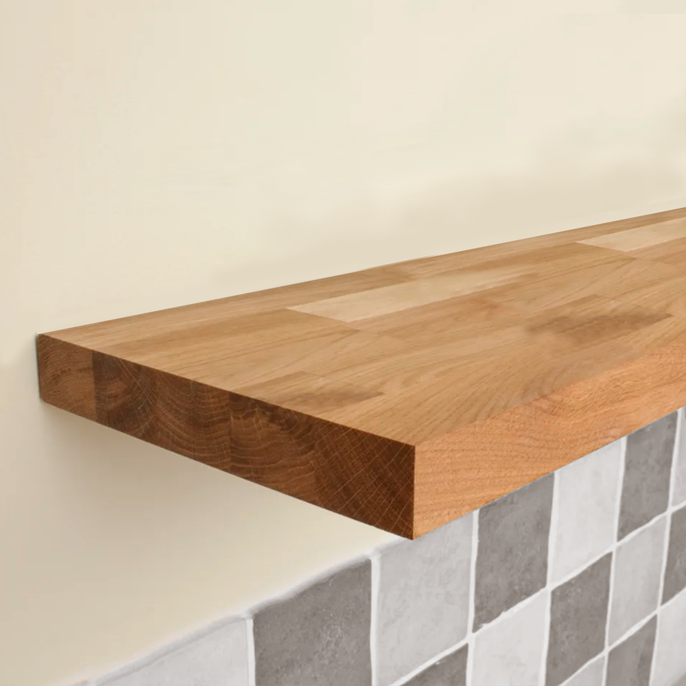 Solid Oak Floating Shelves - 30mm Thick 