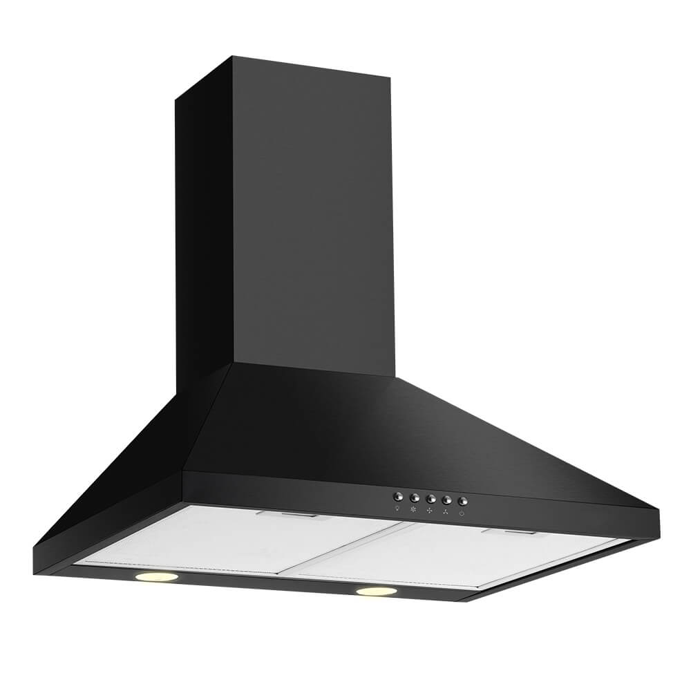 CDA ECH63BL - Chimney Extractor, 3 speeds, LED lighting, Black 