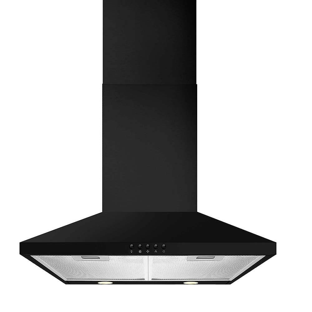 CDA ECH63BL - 60cm Chimney Extractor, 3 speeds, LED lighting, Black