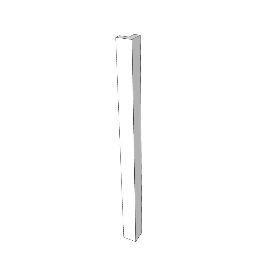 Liscio External Corner Post - 685 x 46 x 46mm