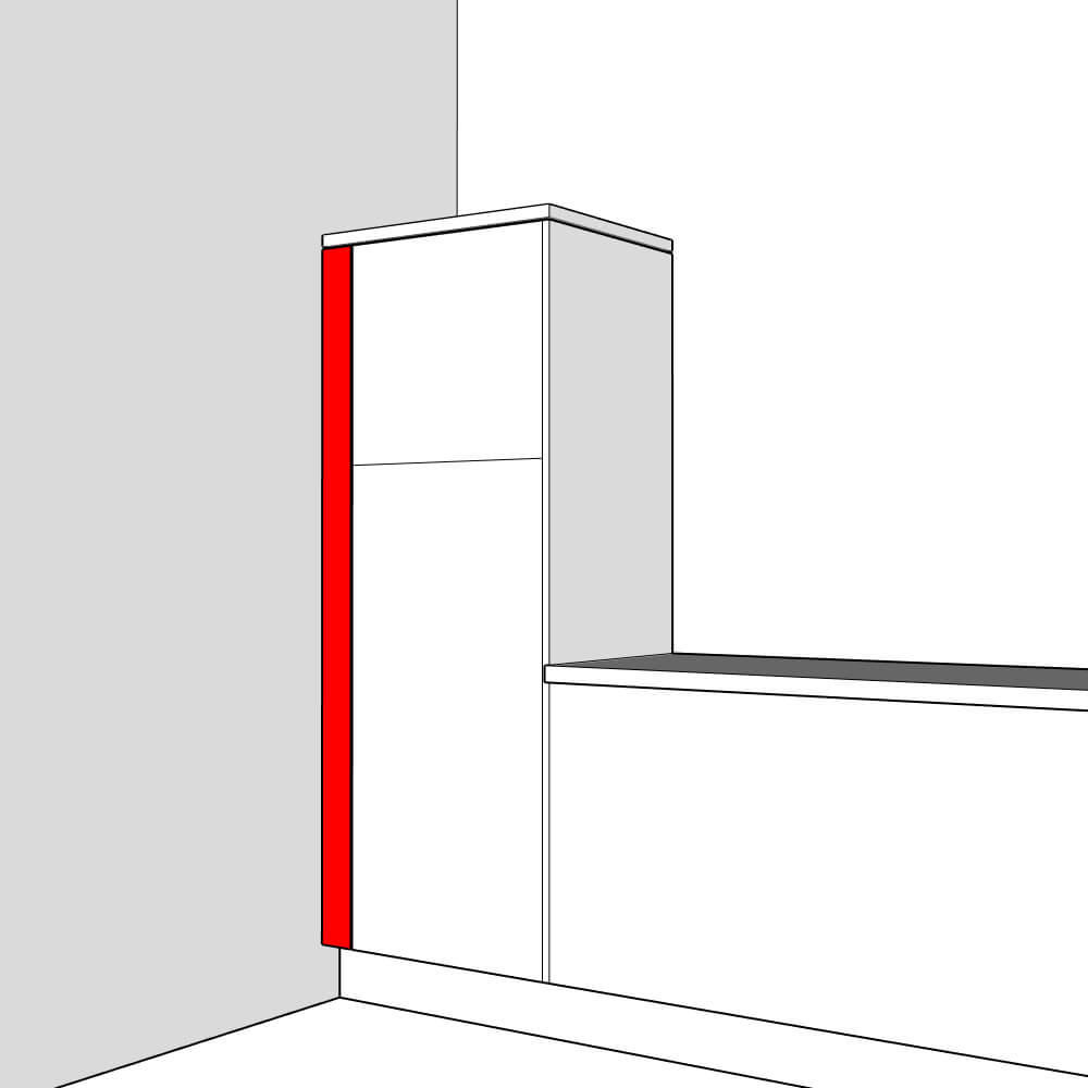 Lucca Filler Panel - 1825 x 100 x 18mm