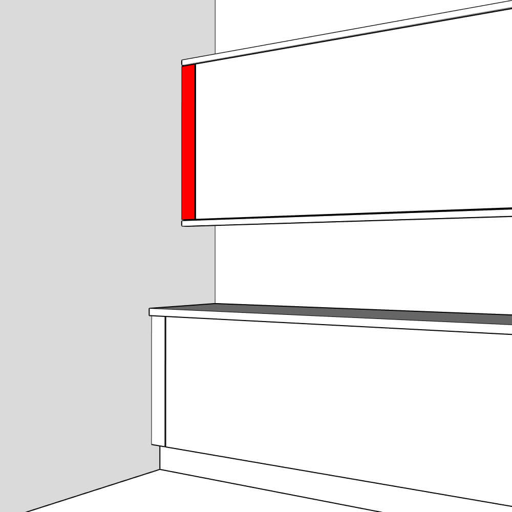 Lucca Filler Panel - 900 x 100 x 18mm