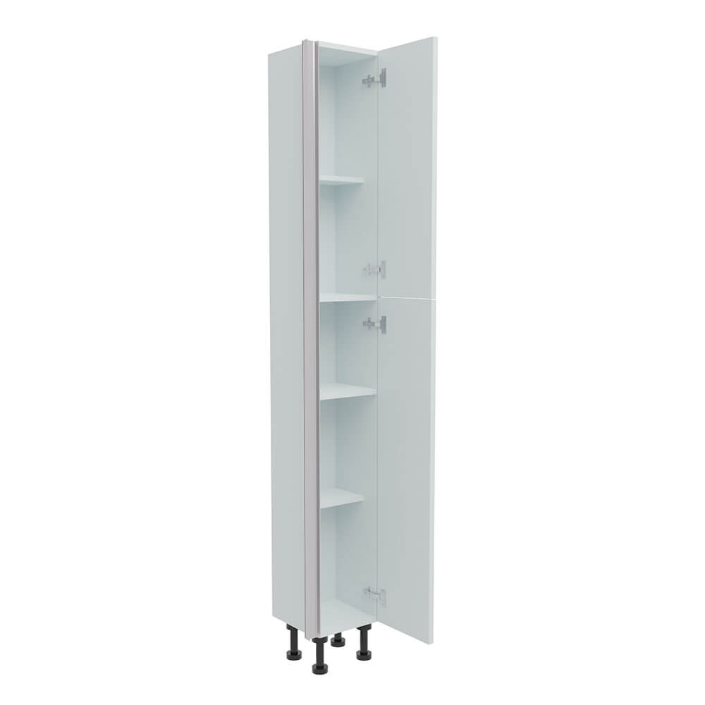 300mm True Handleless Tall Larder Unit - 895mm Top Door - Right Hand (High) (300mm Deep)
