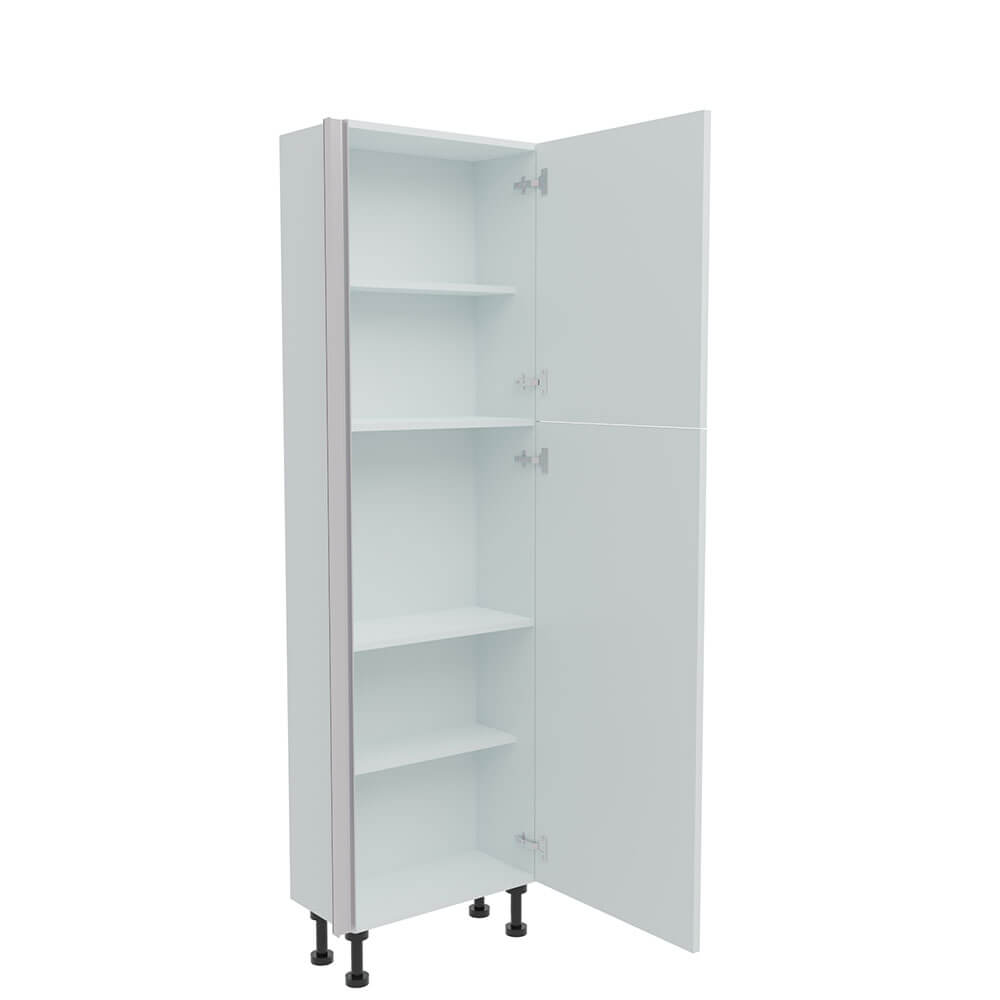 600mm True Handleless Tall Larder Unit - 715mm Top Door - Right Hand (Medium) (300mm Deep)
