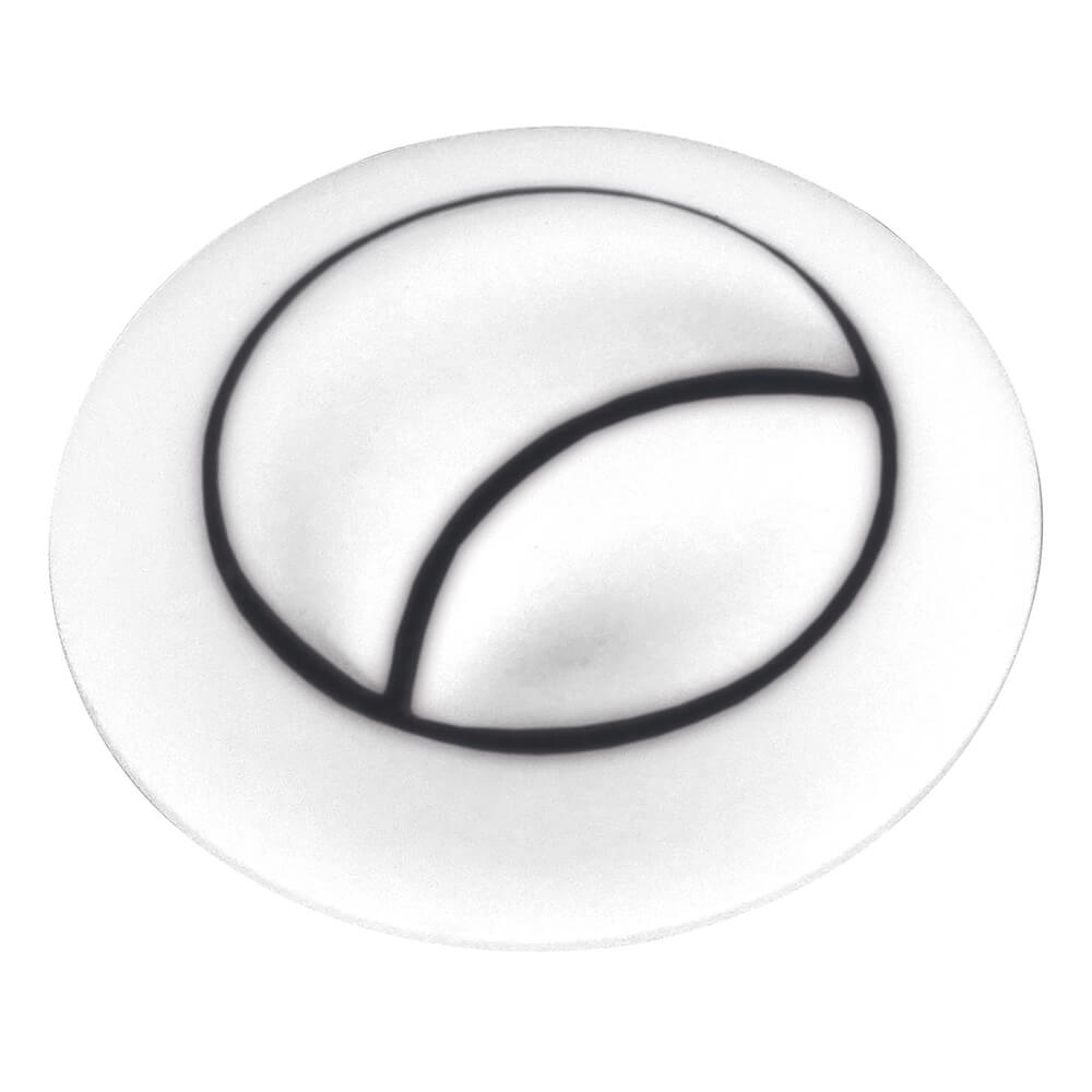 White Seat Hinge Cover & Cistern Push Button