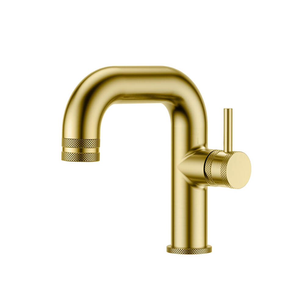 Core Side Lever Basin Mono - Brass