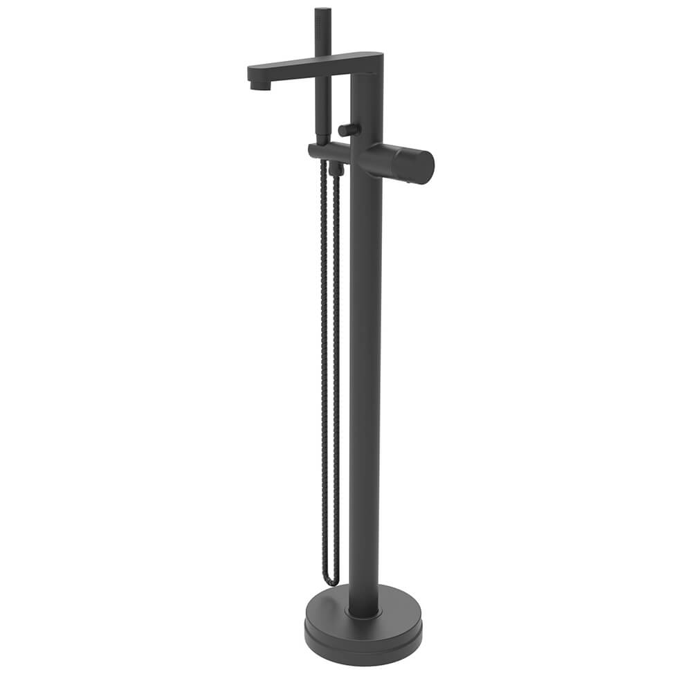 Koko Freestanding Bath Shower Mixer - Black