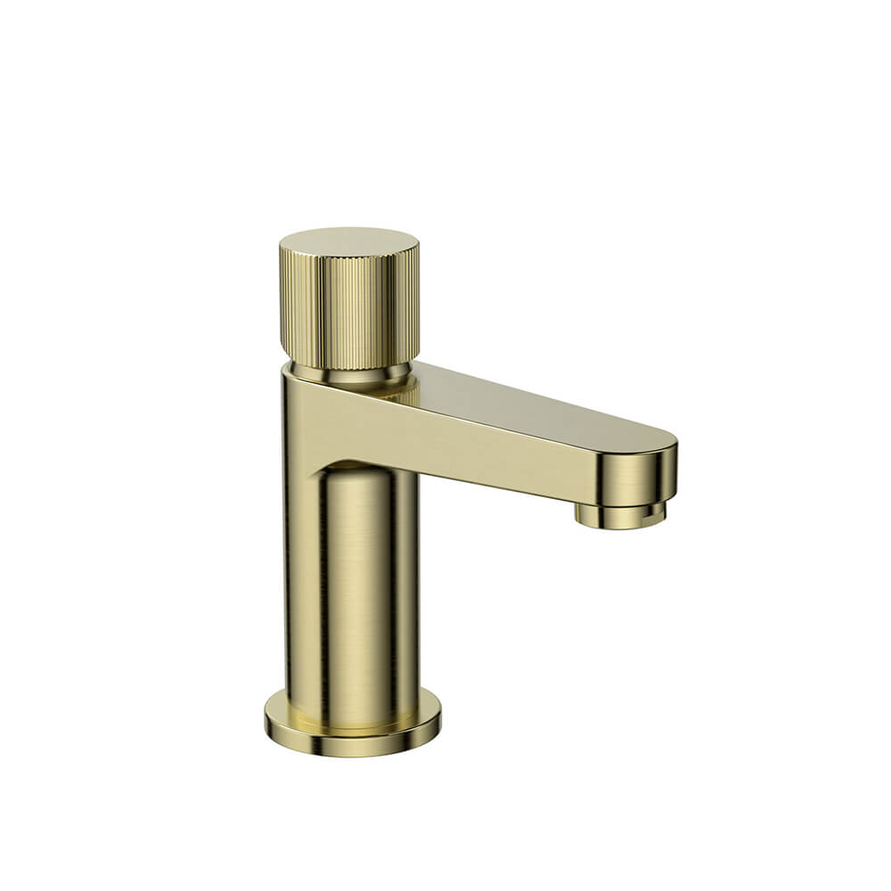 Koko Mini Mono Basin Mixer Tap - Brass