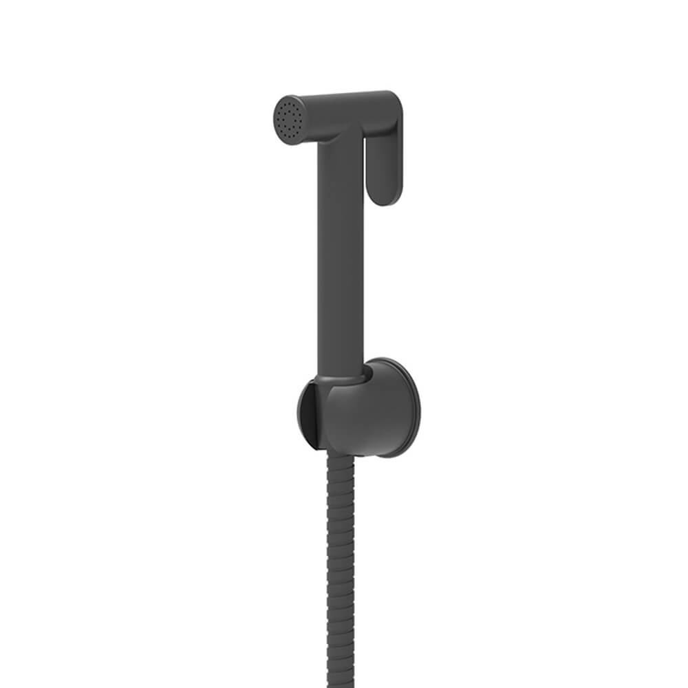 Douche Handset - Flexi and Holder - Matte Black