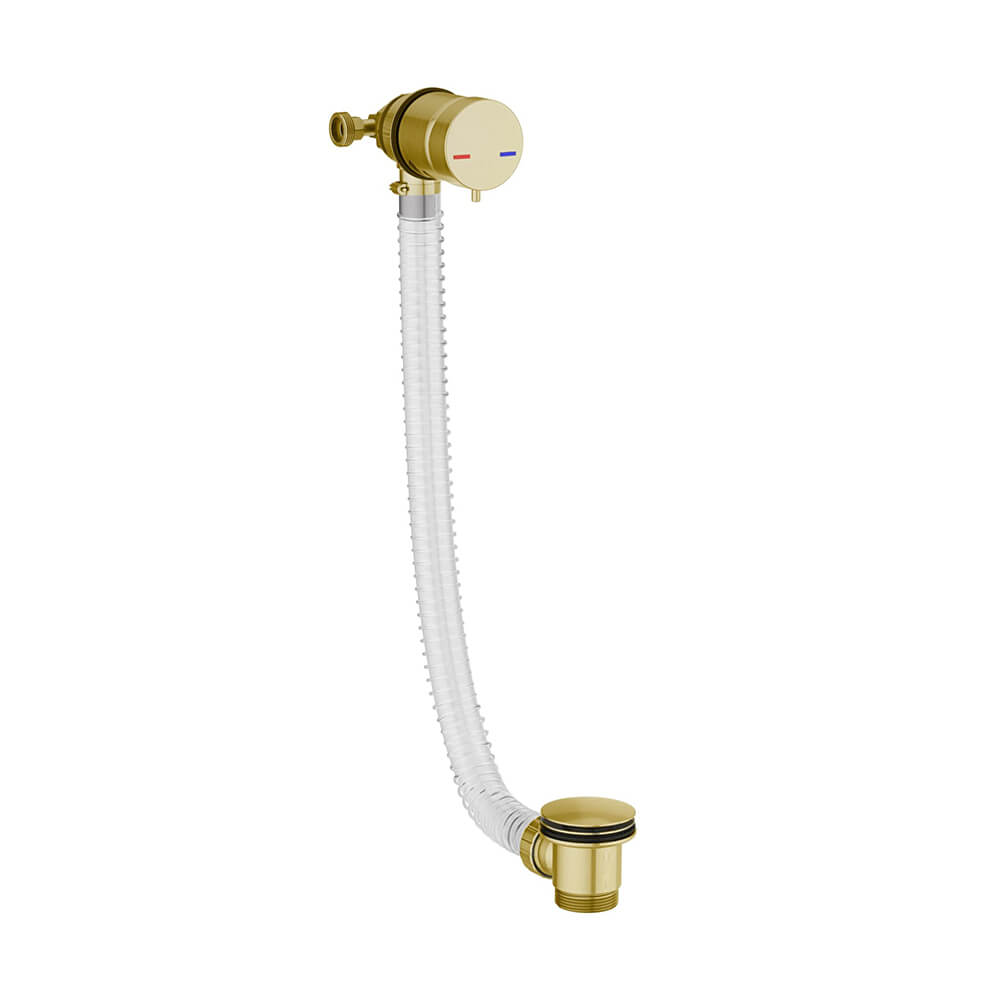 Bath Filler and Overflow - Brushed Brass