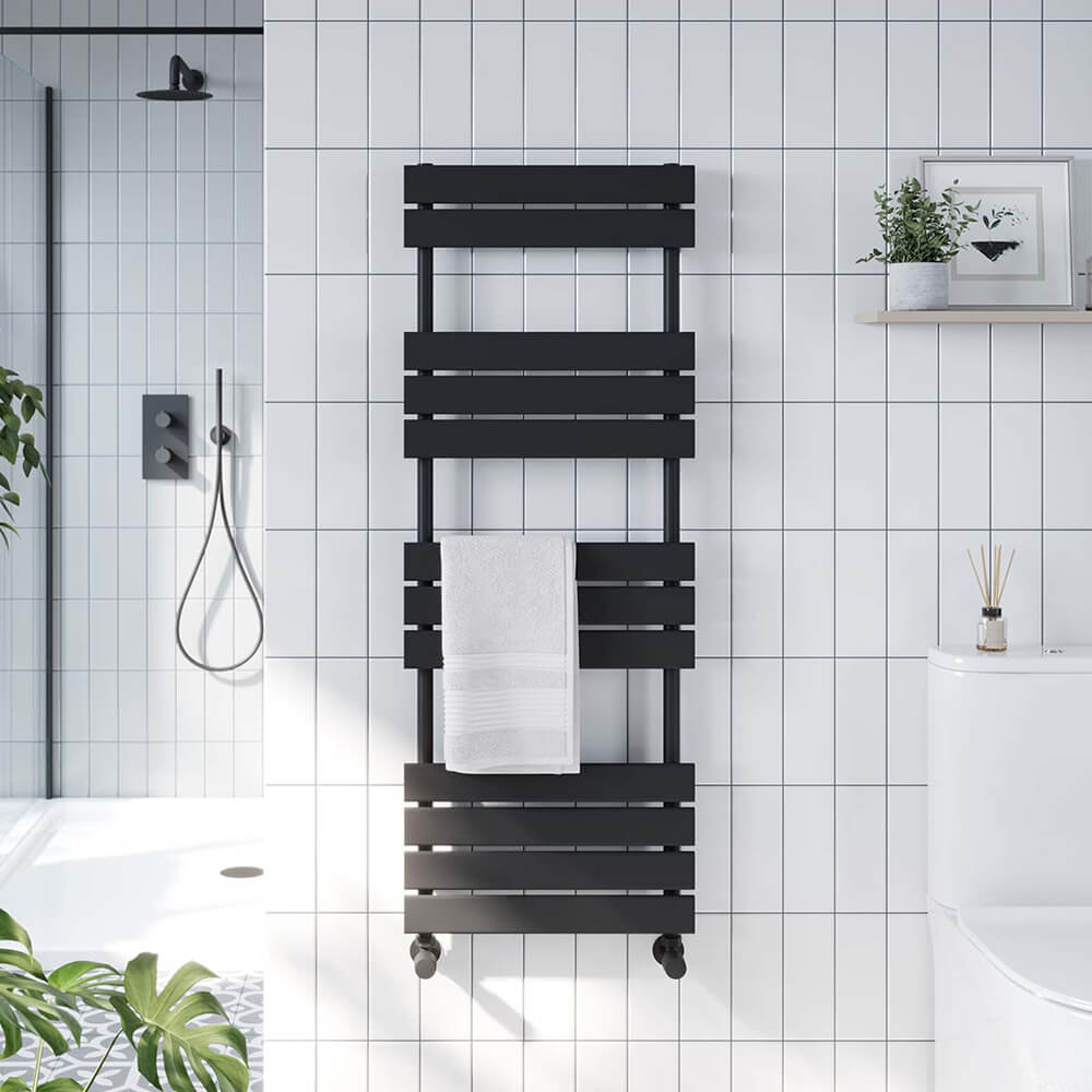 Life - Black Towel Radiator - Various Sizes