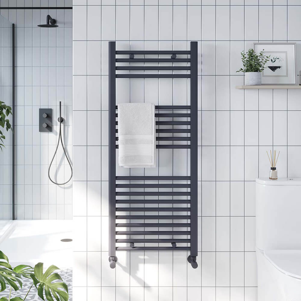 Strive - Anthracite Towel Radiator - 400mm Width Options
