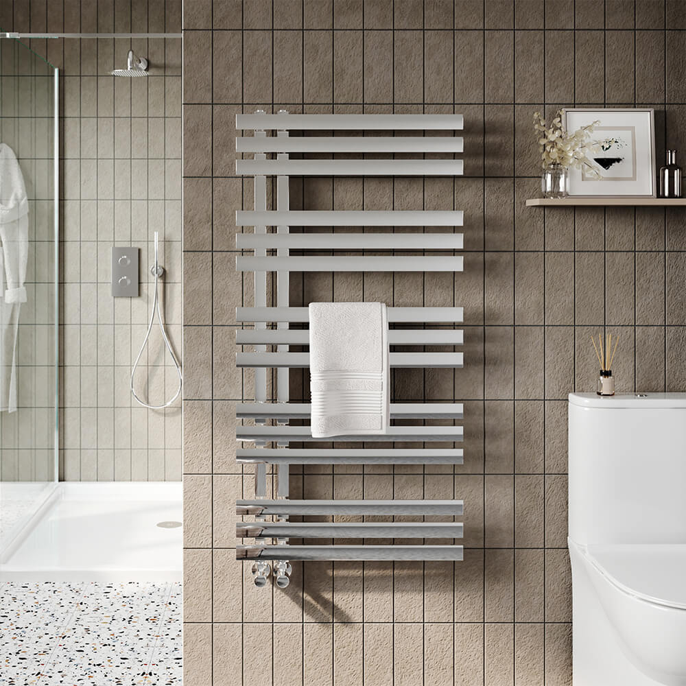 Elizabeth Towel Radiator - Chrome  - 600mm Width Options