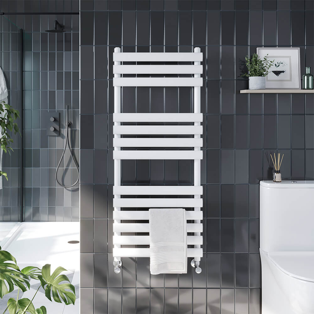 Instyle Towel Radiator - White  - 500mm Wide Options