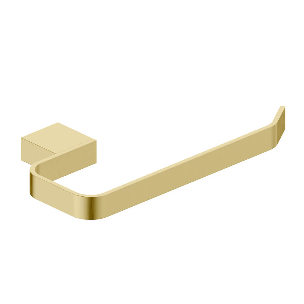 Roma Brushed Brass Towel Ring