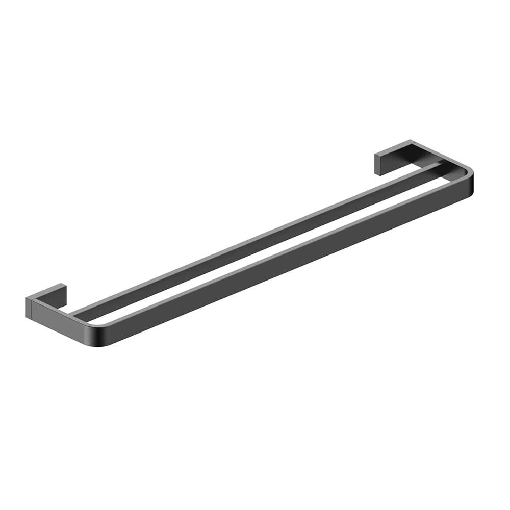 Napoli Gunmetal Double Towel Rail