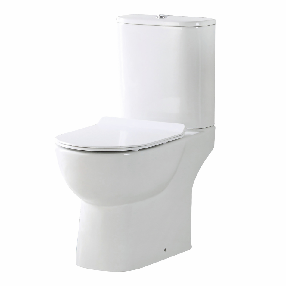 Belini Rimless Open Back Pan Including Cistern & Soft Close Seat (Complete)