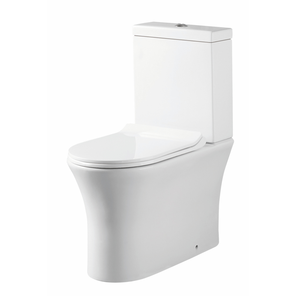 Deia Rimless Comfort Height Closed Back Pan Including Cistern & Soft Close Seat (Complete)