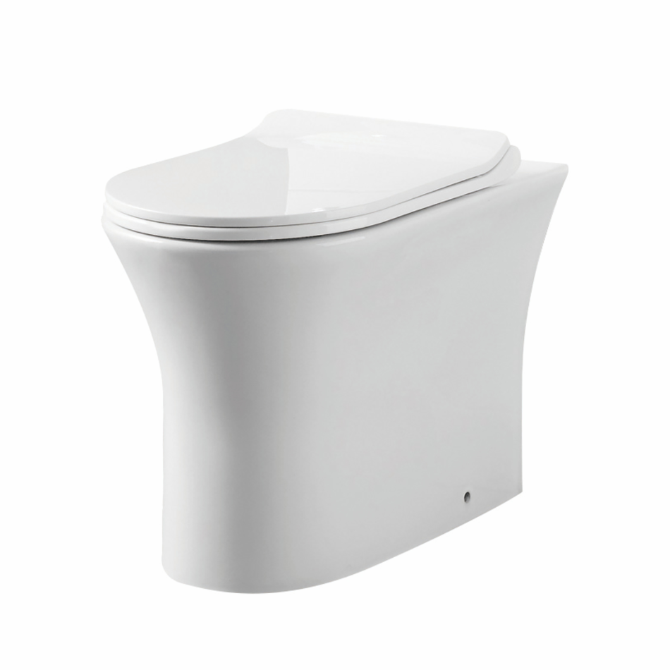 Deia Rimless Comfort Height Back To Wall Pan & Soft Close Seat (Complete)