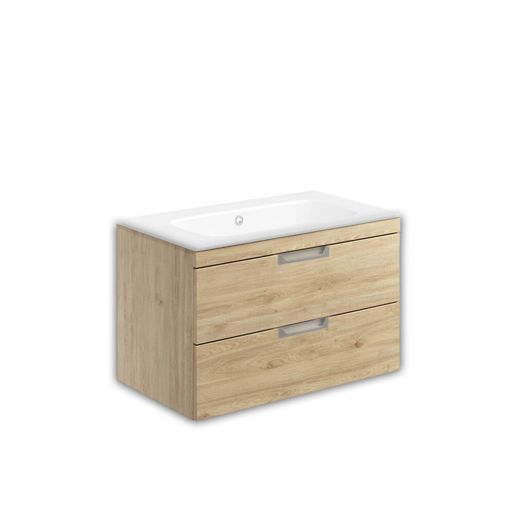 Aubrey 800 Cabinet With Basin - Davos Oak (Complete)