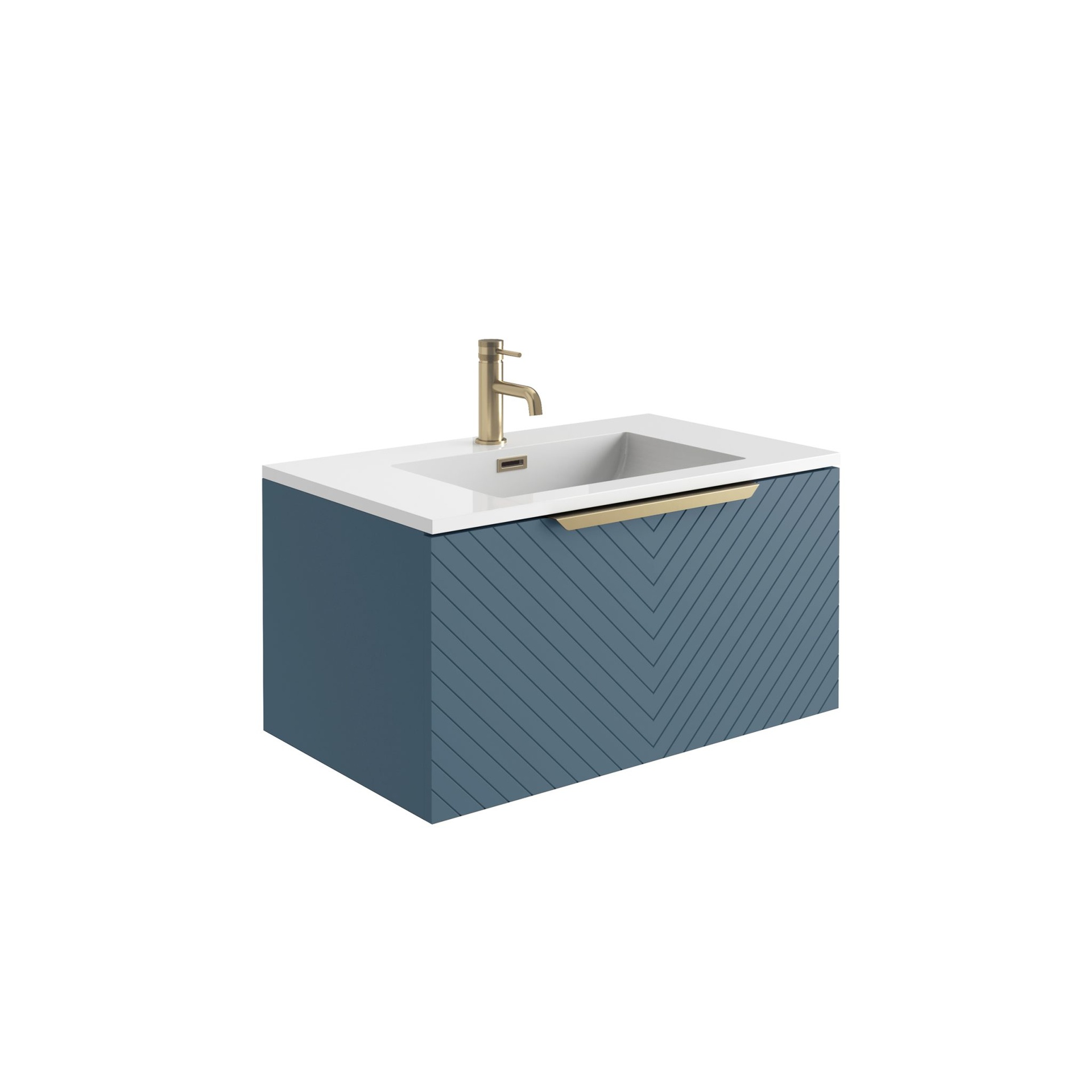 Chevron 800 Cabinet - Matte Twilight Blue (Complete)