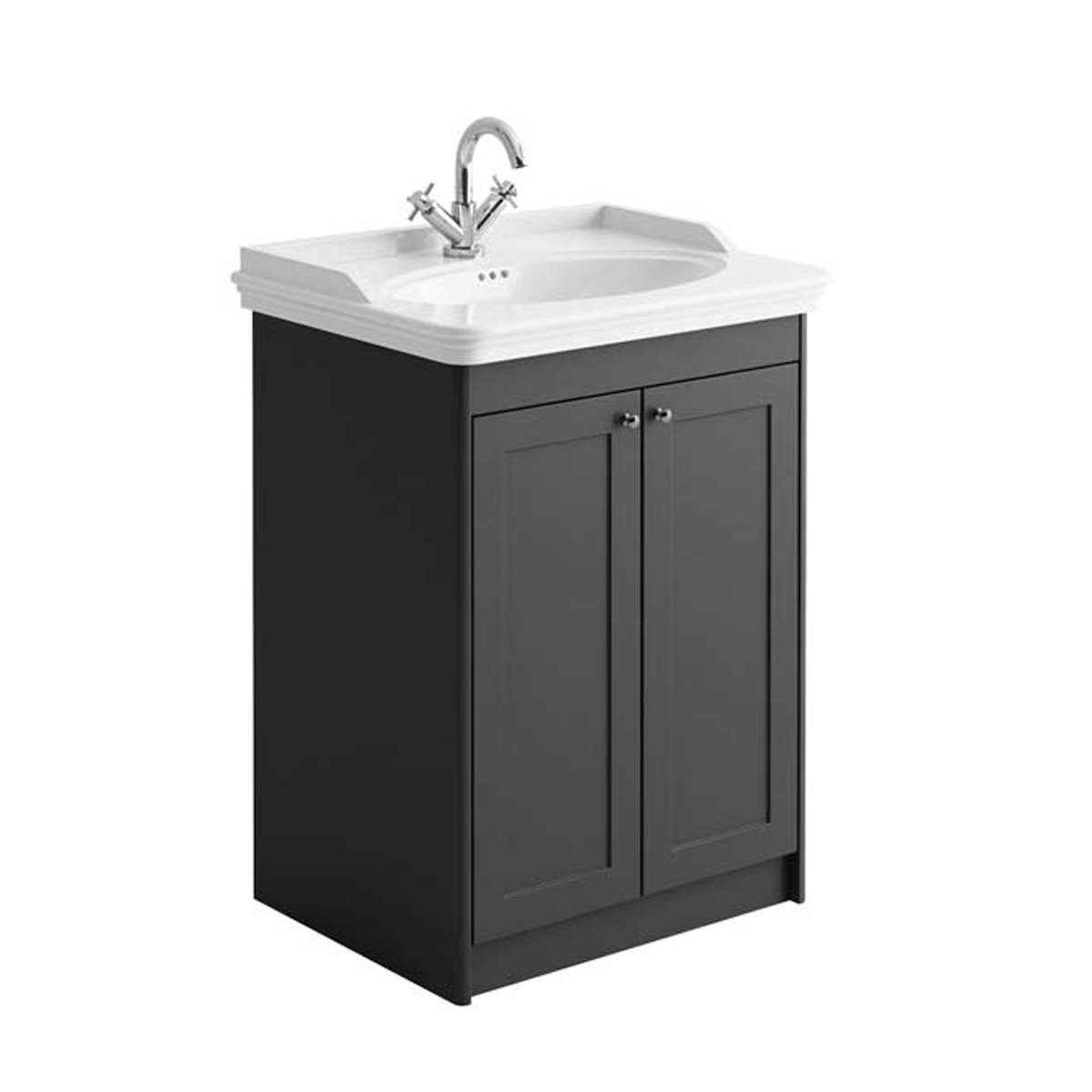 Classica Vanity Unit with Classica Basin - Silk Charcoal Grey (Complete)
