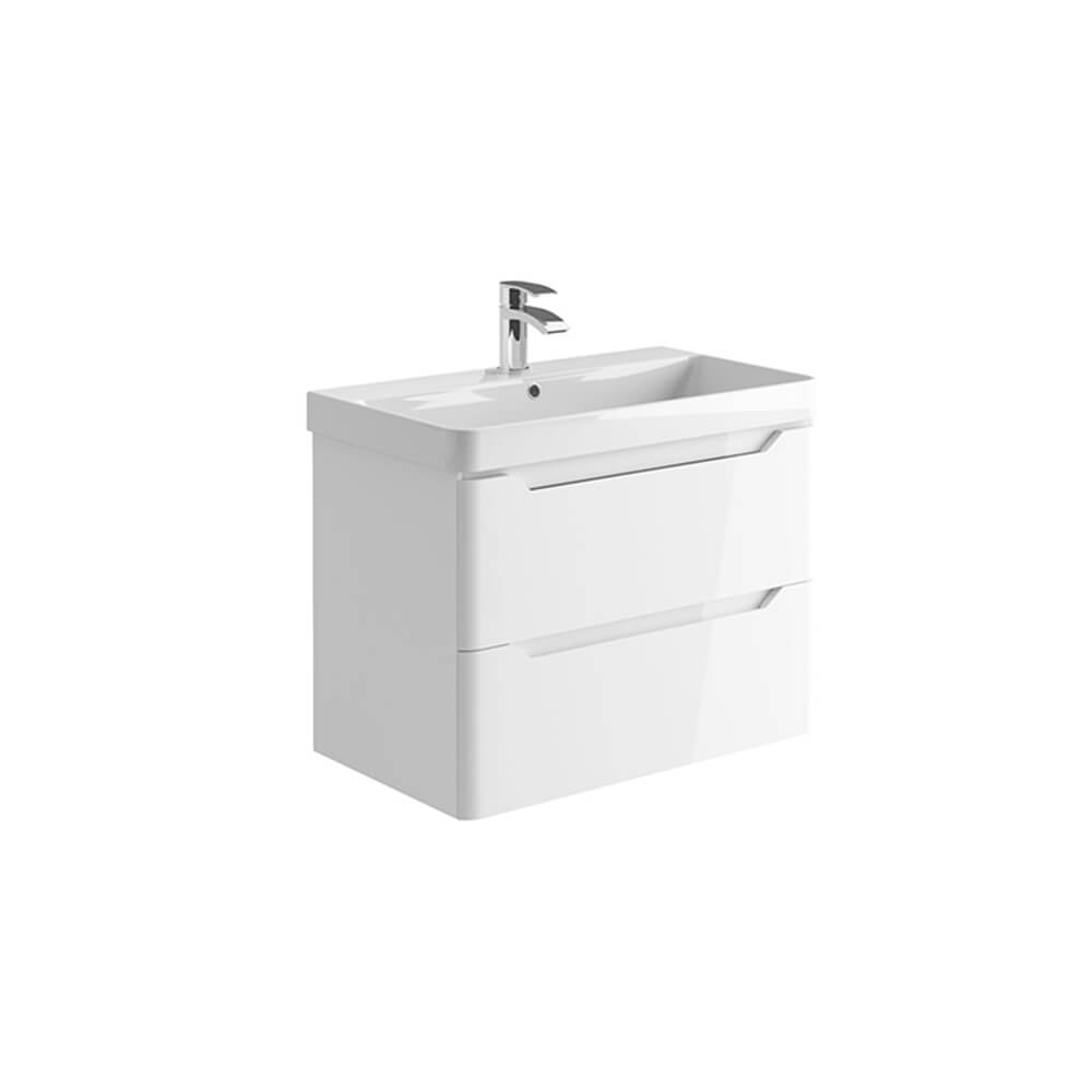 Ella 800 Wall Cabinet - High Gloss White (Complete)