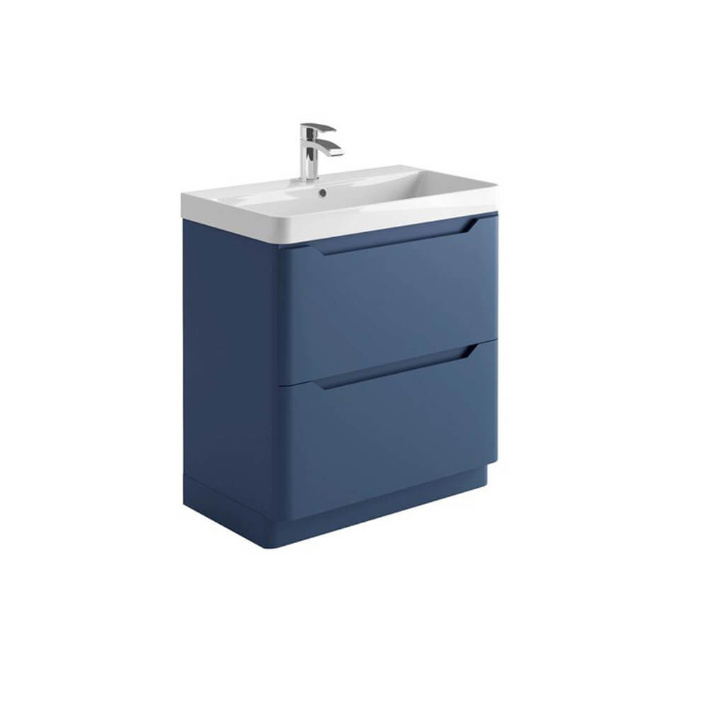 Ella 800 Floor Cabinet - Matte Twilight Blue (Complete)