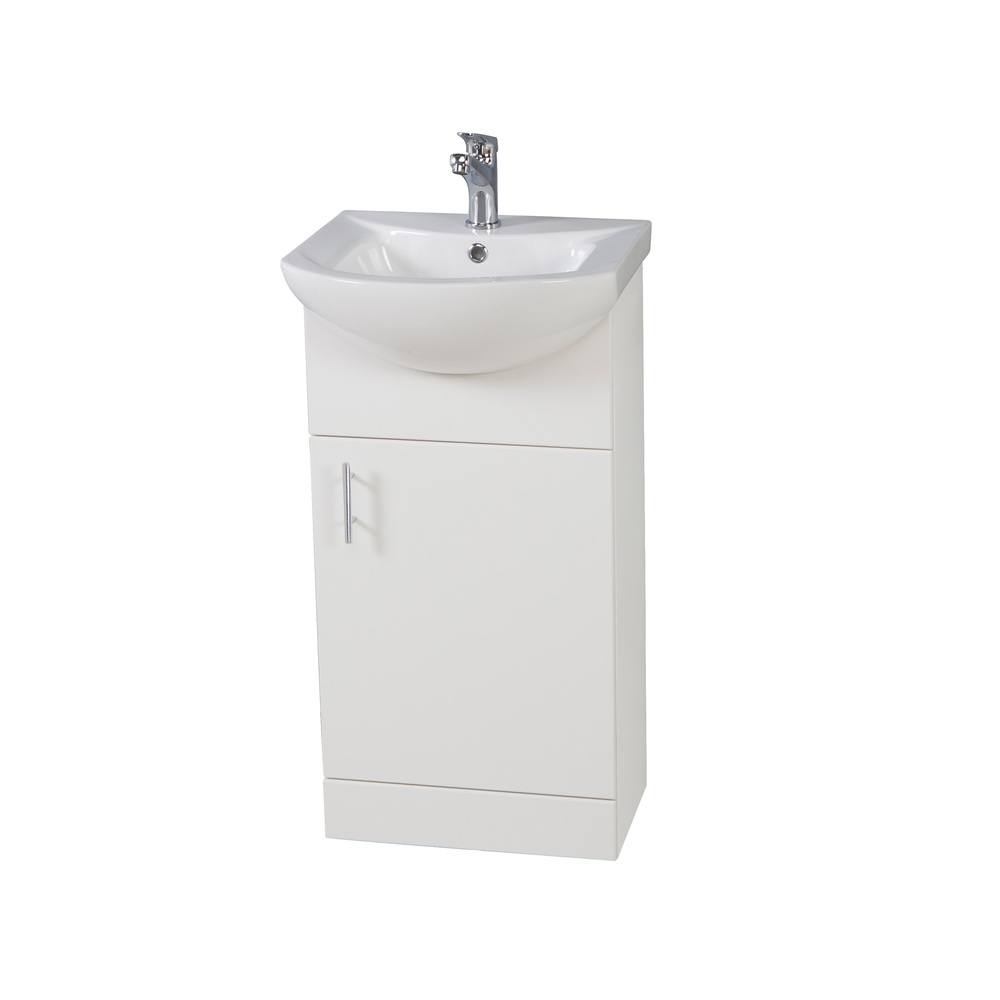 Lanza 450 Floor Cabinet - Polar White (Complete)