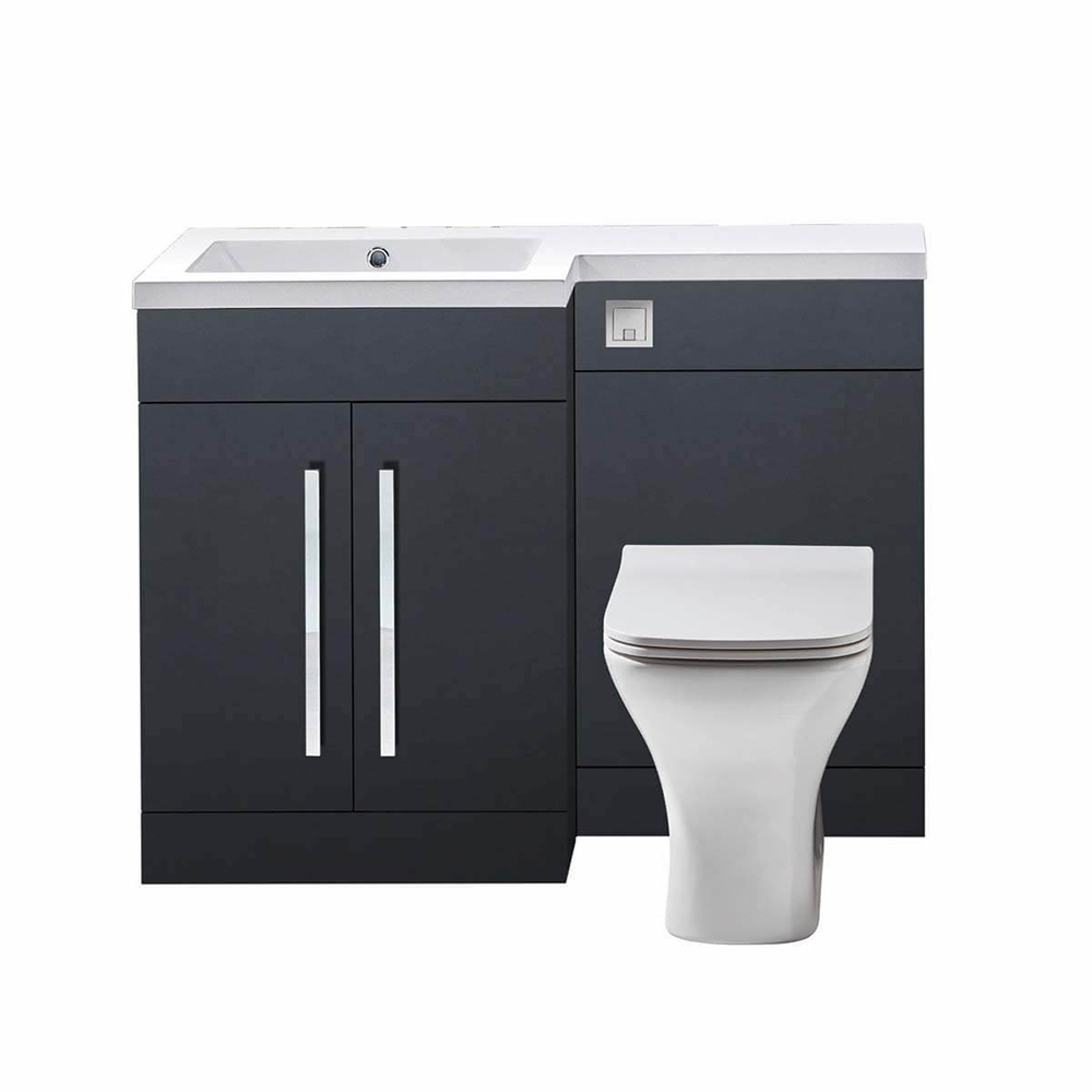 Lili 1100 2 Door Furniture Pack - Left Hand - Matte Grey (Complete)