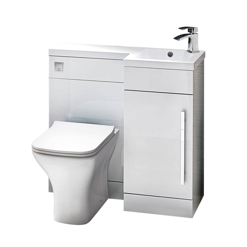 Lili 900 Furniture Pack - Right Hand - High Gloss White (Complete)