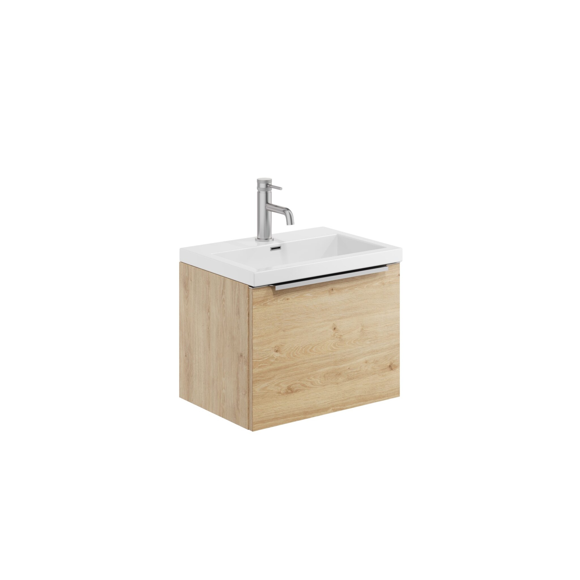 Muro 500 Basin Wall Cabinet - Davos Oak (Complete)