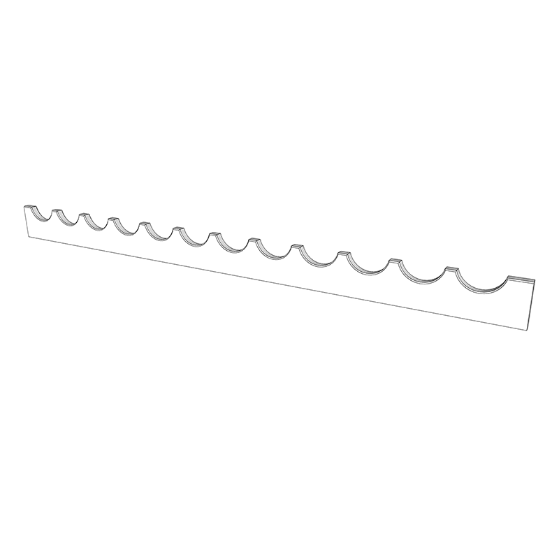 Haywood (F&B or RAL Colour) Bottle Rack - 1500mm