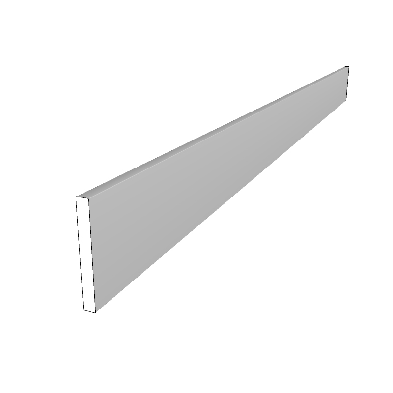 Camden (F&B or RAL Colour) Straight Plinth - 3m x 150mm