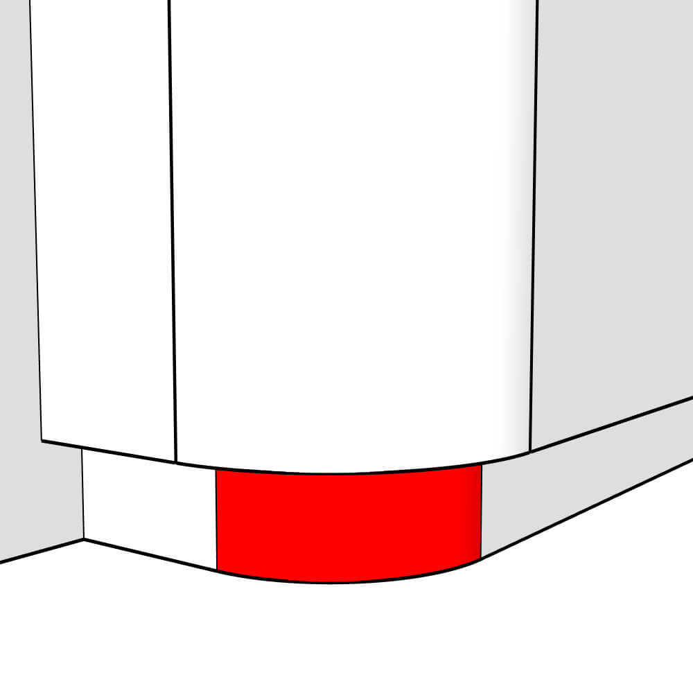 Kelworth External Curved Plinth