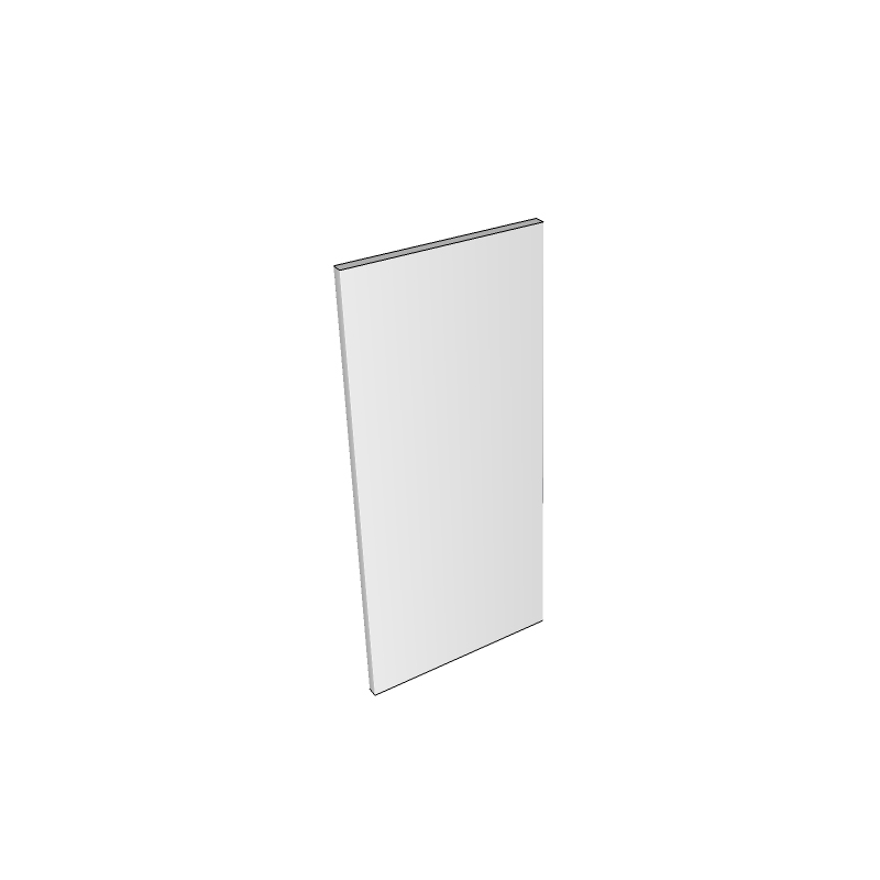 Kelworth Wall End Panel - Plain - 792 x 350 x 18mm (Low & Medium)