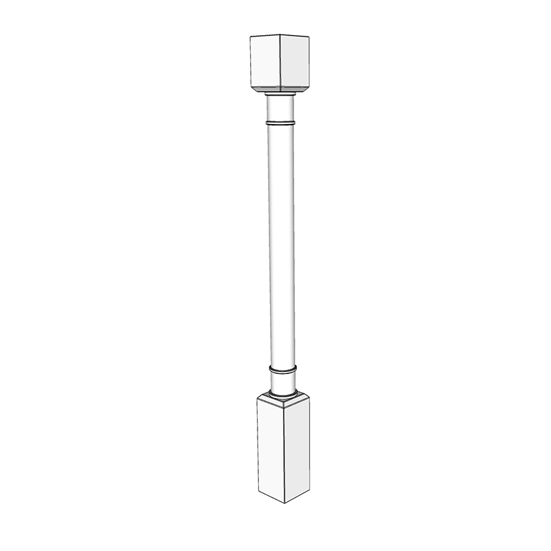 Wrenwood (F&B or RAL Colour) 950x80x80 Floor Column