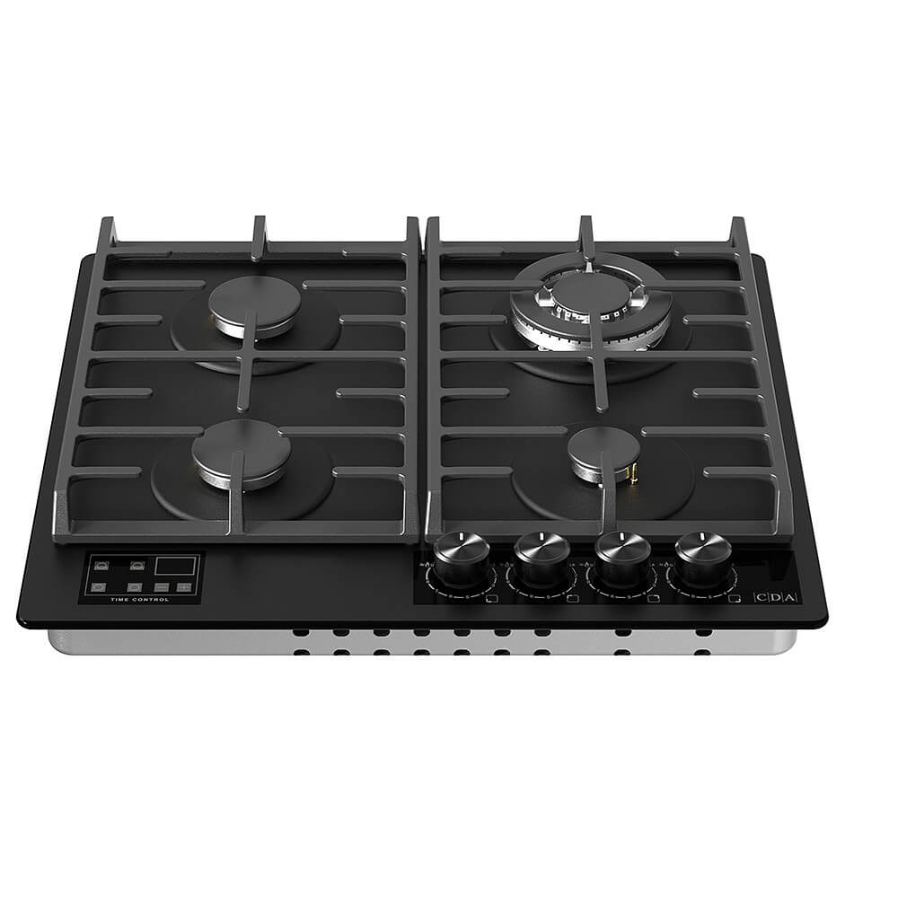 CDA HVG631MB - 60cm Gas on Glass Hob