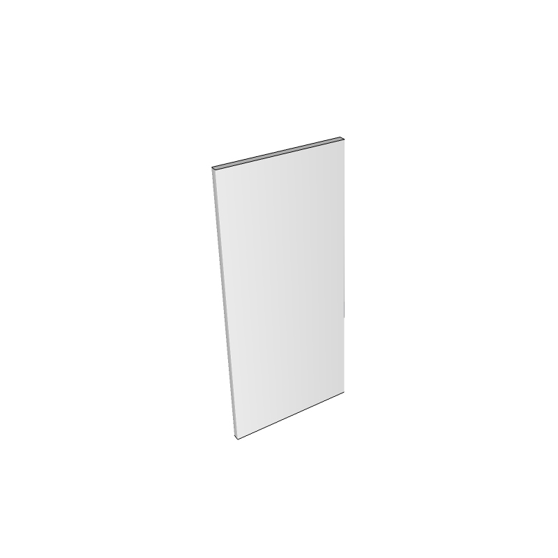 Richmond (Premium Colours) Wall End Panel - Plain - 792 x 350 x 20mm (Low & Medium)