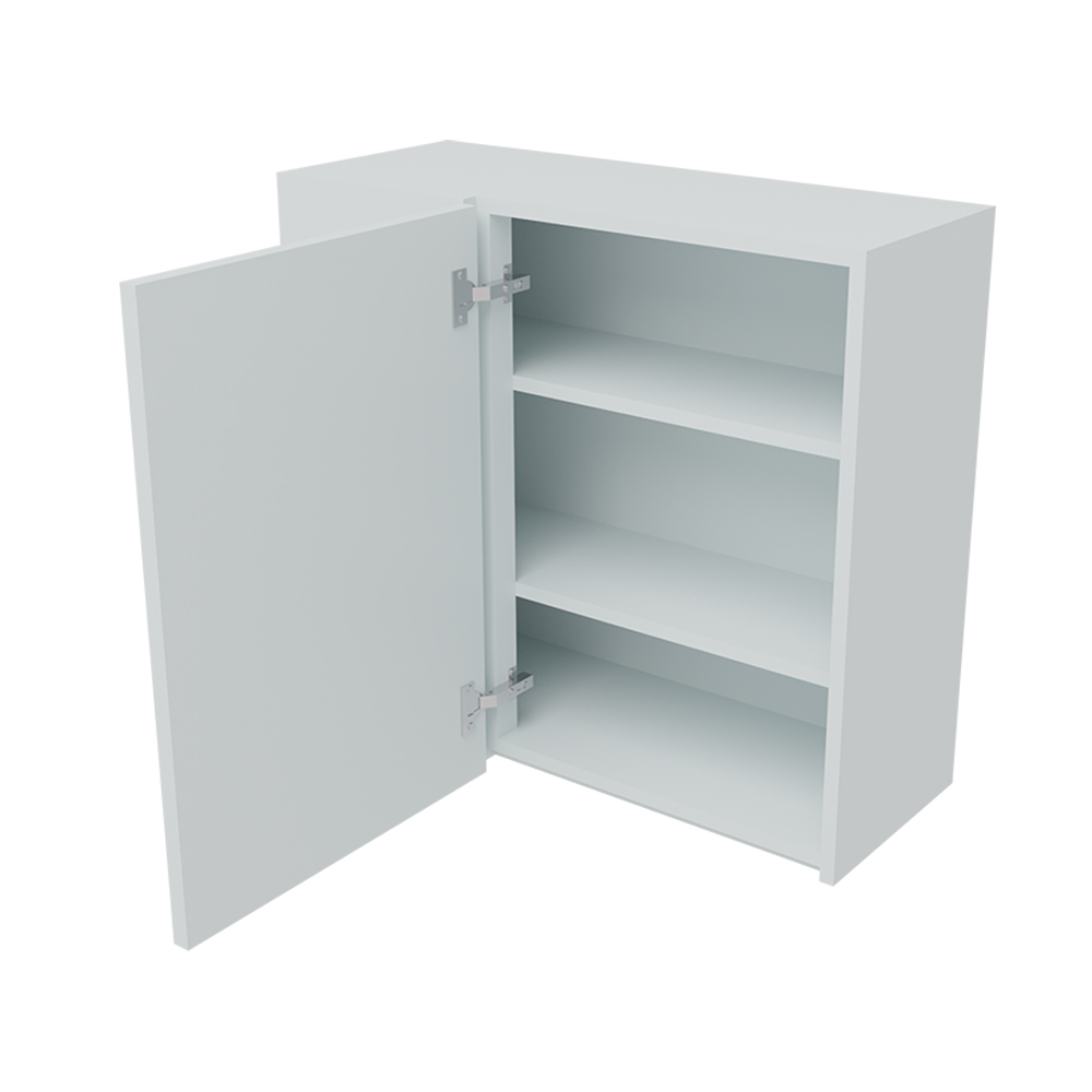 800mm True Handleless Corner Wall Unit - 500mm Door (Left Blank) (Medium)