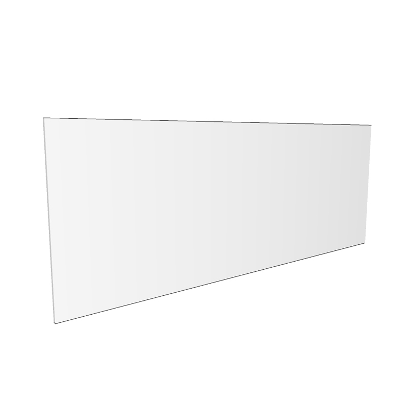 Lumino Breakfast Bar End Panel - Plain - 870 x 2350 x 18mm (Supplied oversized for edge protection)